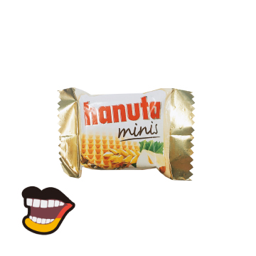 【德國】金莎迷不能錯過-FERRERO-hanuta迷你威化榛果巧克力(單入20g)