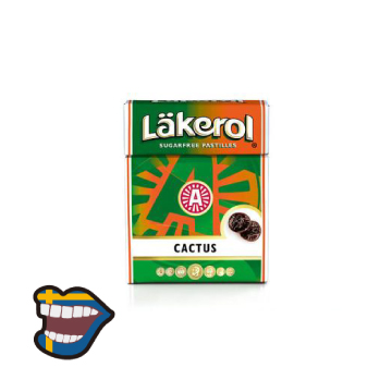 【瑞典】Läkerol 無糖潤喉糖-仙人掌Cactus23g