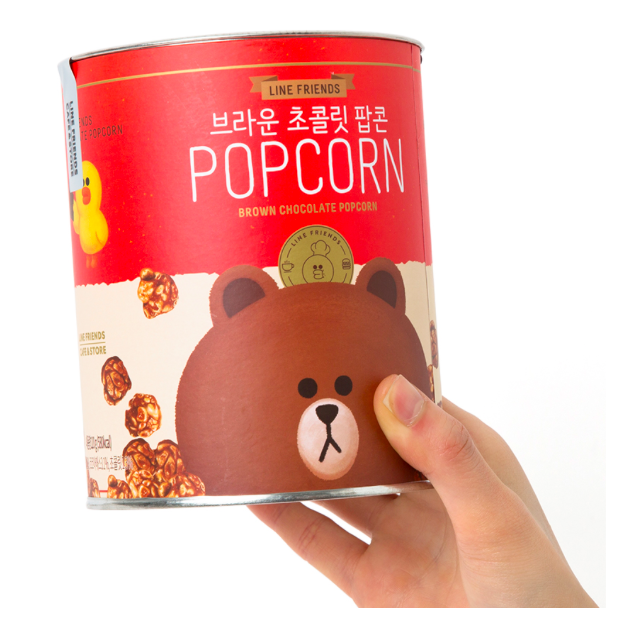 LINE FRIENDS熊大巧克力爆米花
