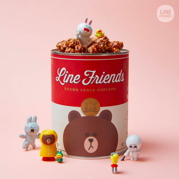 LINE FRIENDS爆米花模型