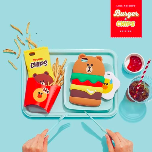 linefriends-burgerandchips2
