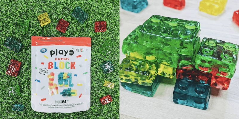 泰國-積木軟糖-樂高軟糖-playmore-block