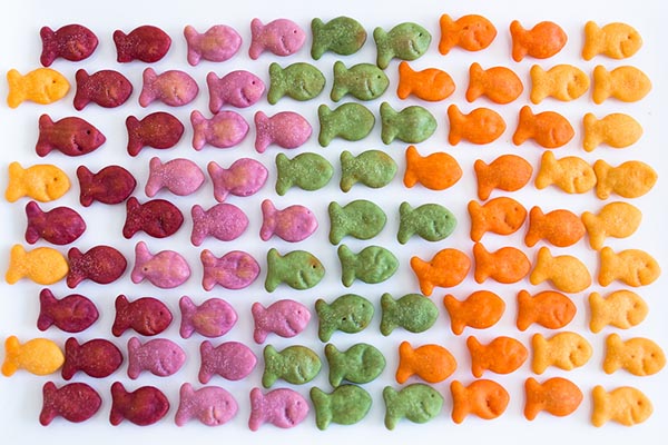 Goldfish彩虹微笑小魚餅乾