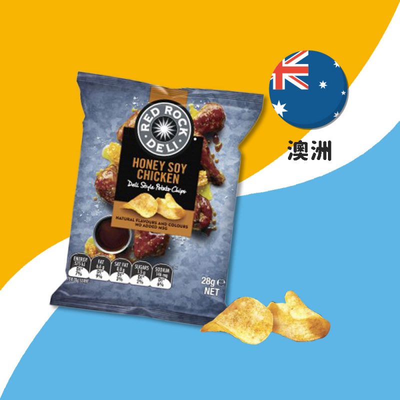 【澳洲】Red Rock Deli 蜂蜜醬油雞汁洋芋片28g