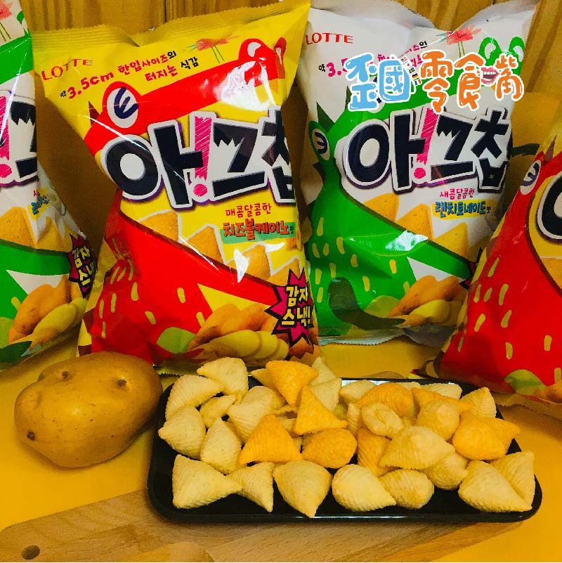 【韓國】鱷魚牙齒造型餅_田園沙拉醬起司風味1