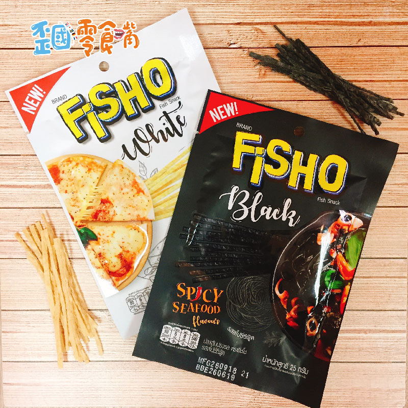 【泰國】FISHO鱈魚絲25g-辣味海鮮/雙層起司披薩