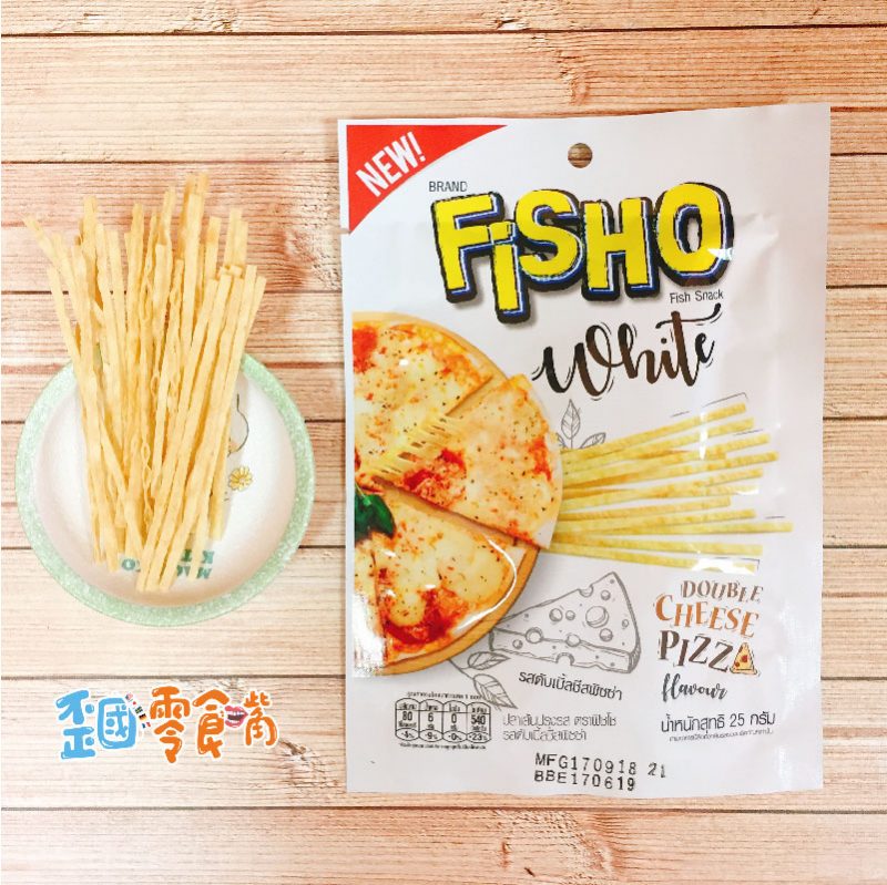 【泰國】FISHO鱈魚絲25g-辣味海鮮/雙層起司披薩