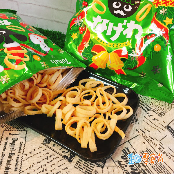 【日本】東鳩聖誕限定手指圈圈餅-炸雞口味