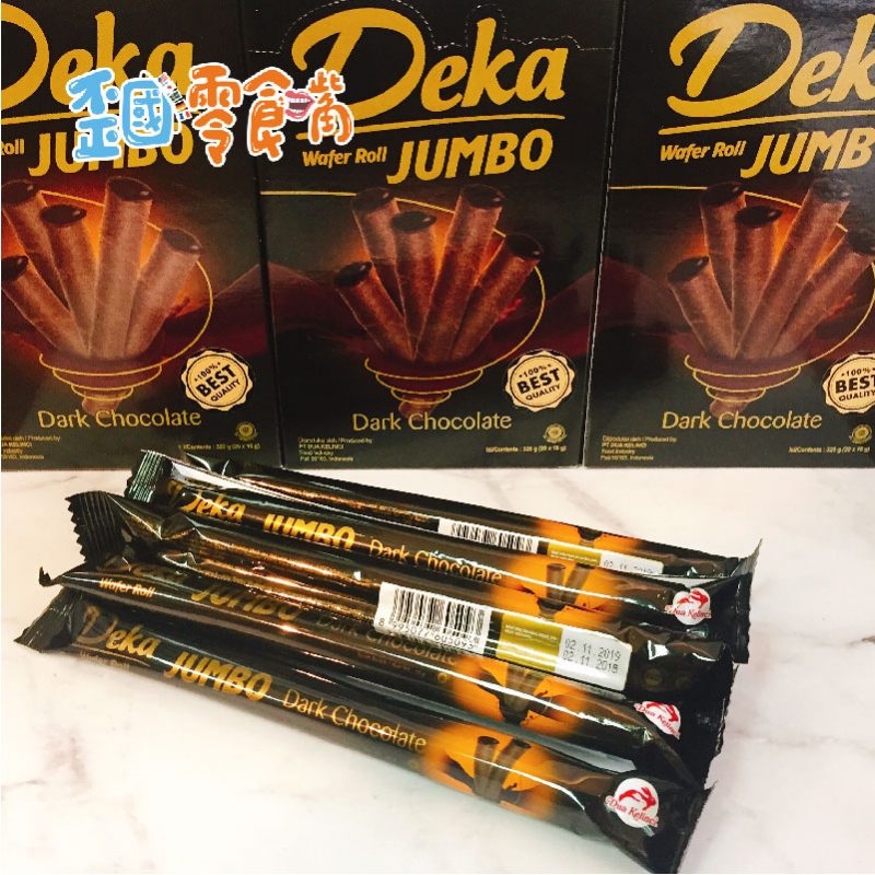 【印尼】Deka典藏黑雪茄巧克力捲心酥320g