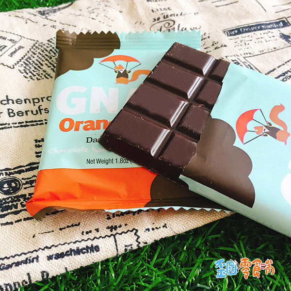 【英國】Gnaw牛奶巧克力-花生醬/ 橘子風味黑巧克力50g