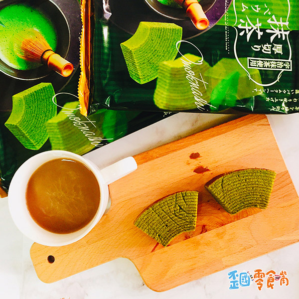 【日本】 丸金北海道厚切抹茶年輪蛋糕(10入)200g