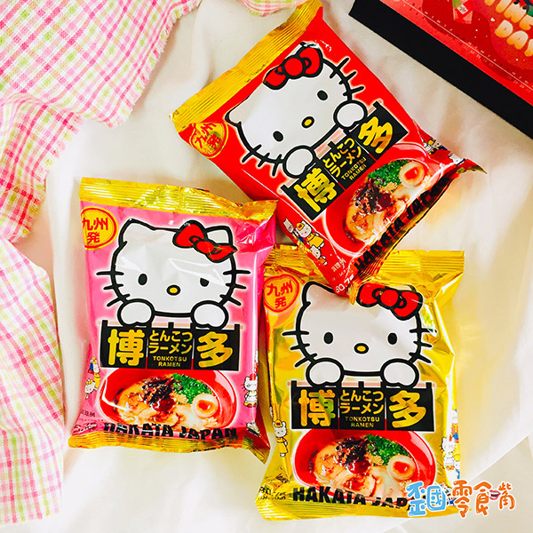 【日本】九州Hello kitty限定博多屯骨泡麵80.7g(5入/袋)