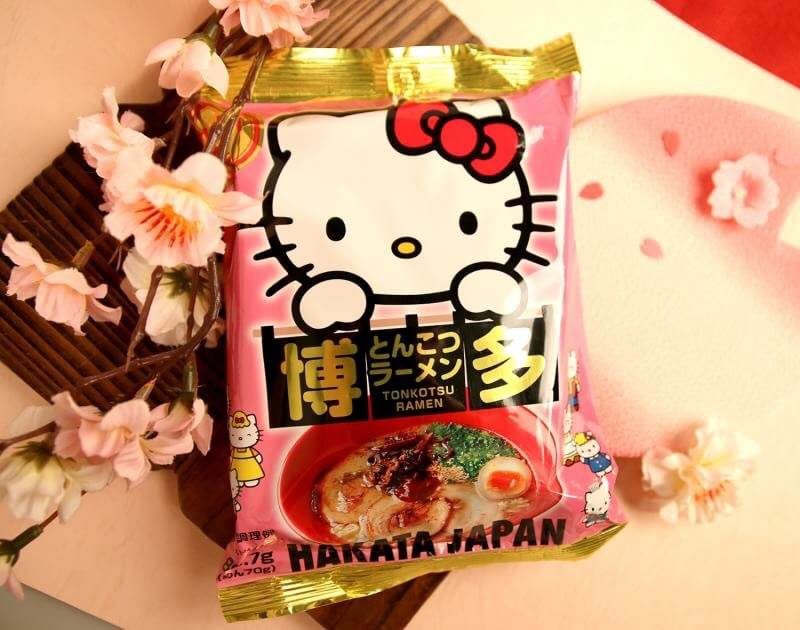 【日本】九州Hello kitty限定博多屯骨泡麵80.7g(5入/袋)