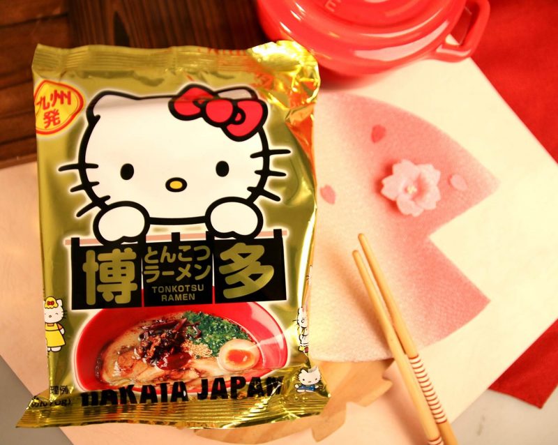 【日本】九州Hello kitty限定博多屯骨泡麵80.7g(5入/袋)