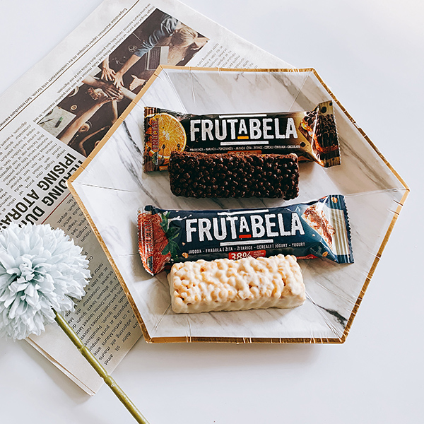 斯洛維尼亞Frutabela 果醬夾心黑巧克力風味棒 橘子口味_優格風味棒 草莓口味