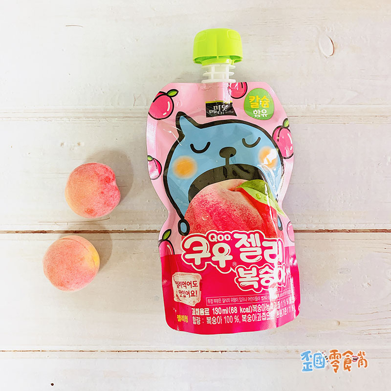 【韓國】Qoo果凍飲便利包-水蜜桃/葡萄風味130ml